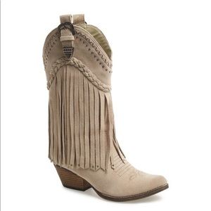 Very Volatile-Western Suede Mid-Calf Boots | Size8